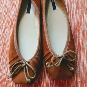 Italian Suede Ballet Flats - New Sz 39
